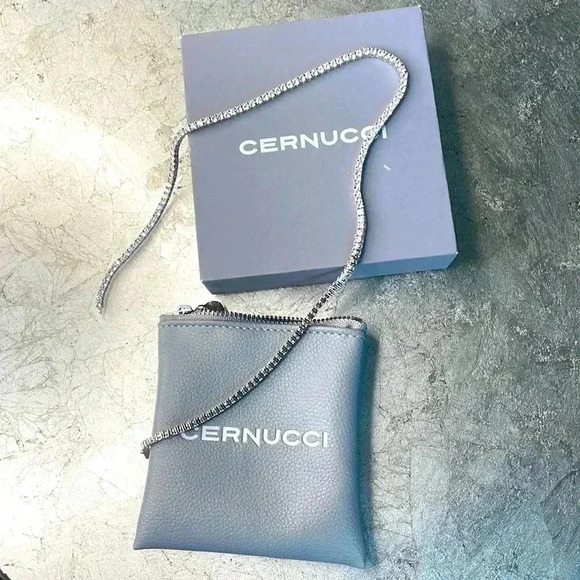 Cernucci 18 inch cubic zirconia necklace, new with box and polishing cloth - Picture 1 of 4